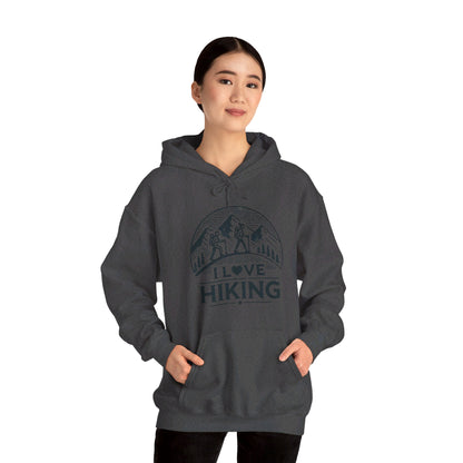 I Love Hiking Couples' Hoodie - My Higher Being