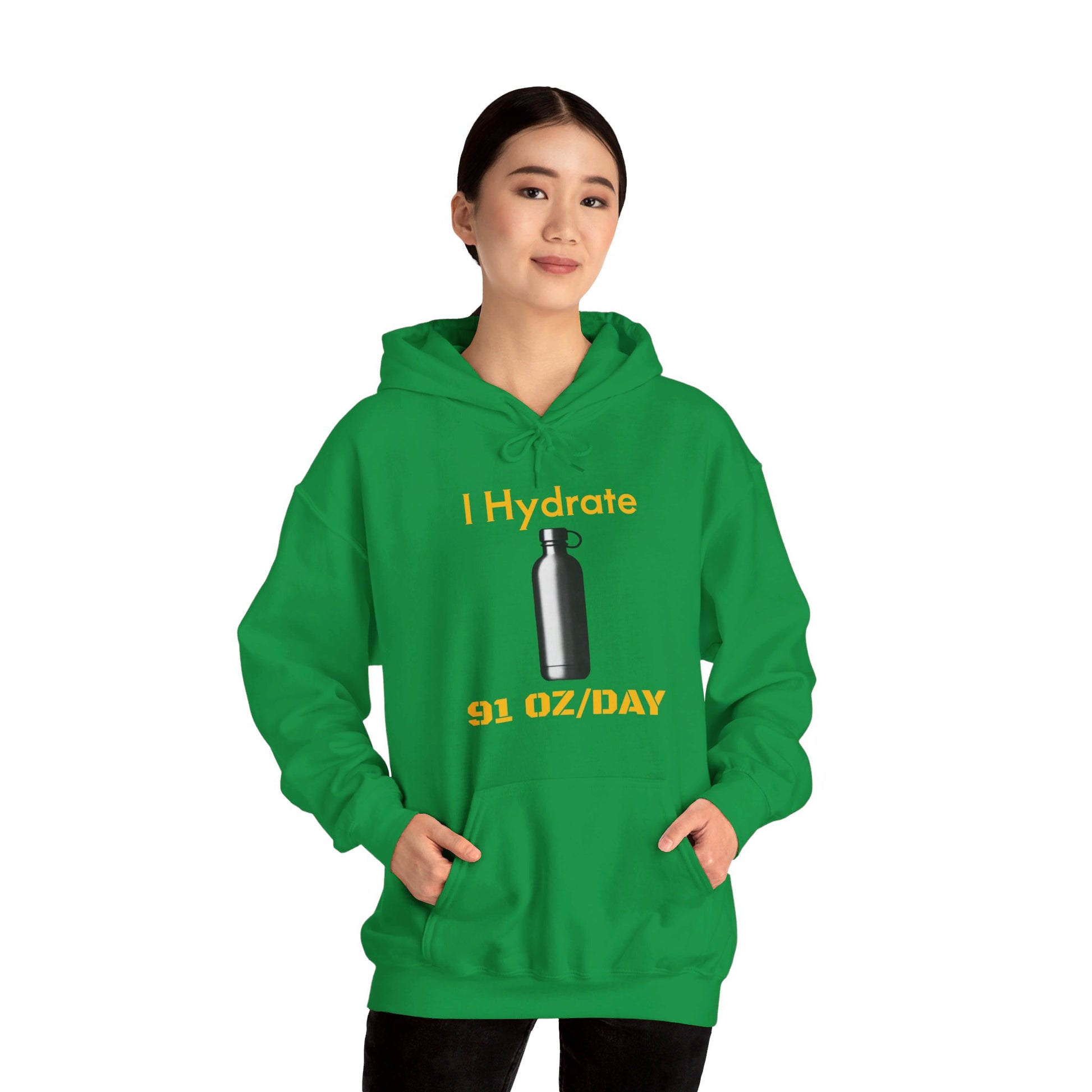 I Hydrate Woman's Hoodie_91 oz/day - My Higher Being