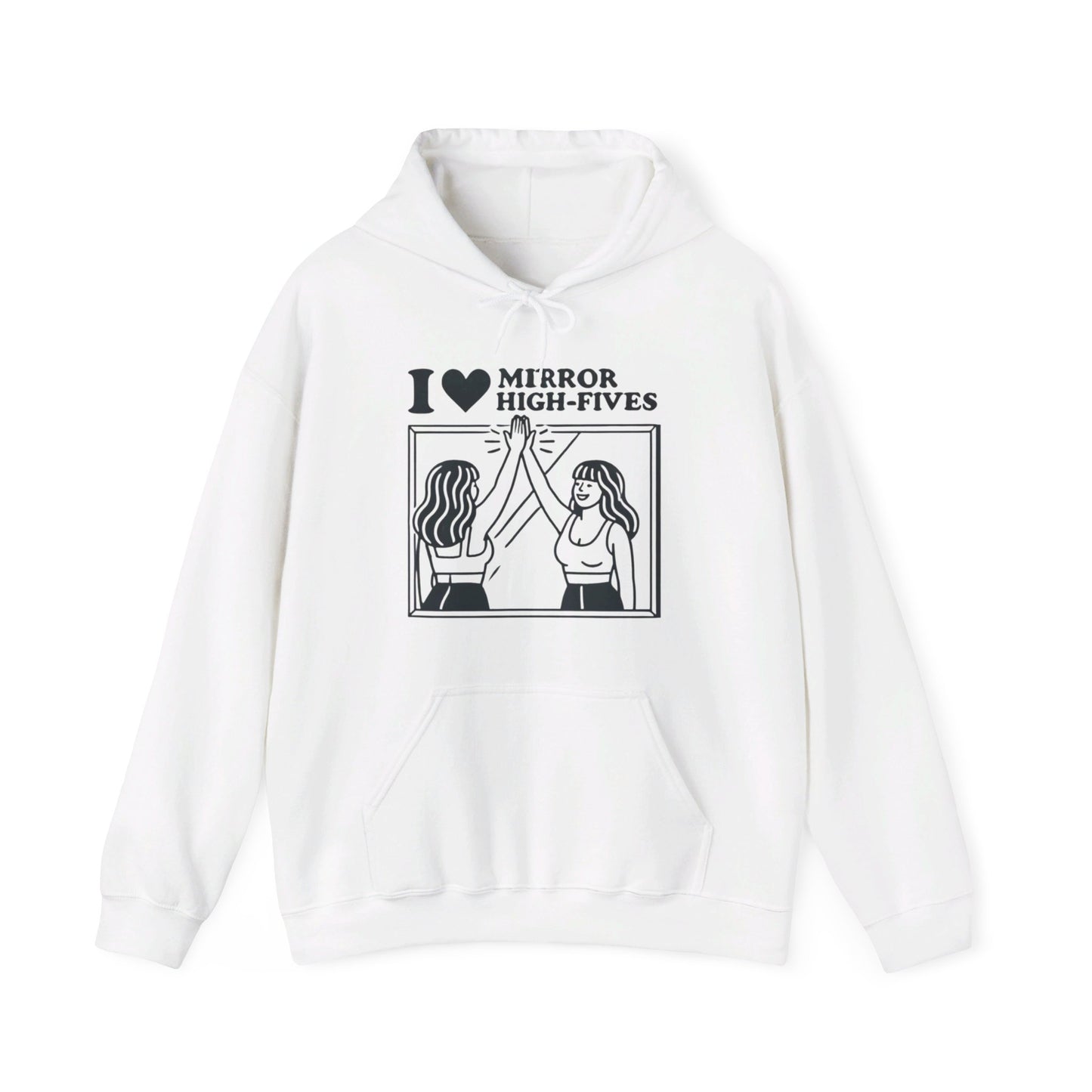 I Love Mirror High Fives Woman's Hoodie - My Higher Being