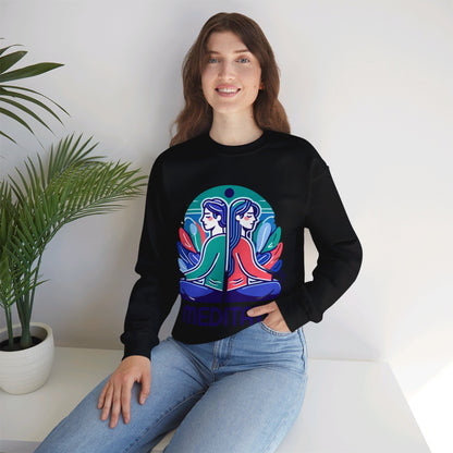 I Meditate Couples' Sweatshirt - My Higher Being