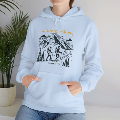 I Love Hiking Couples' Hoodie - My Higher Being