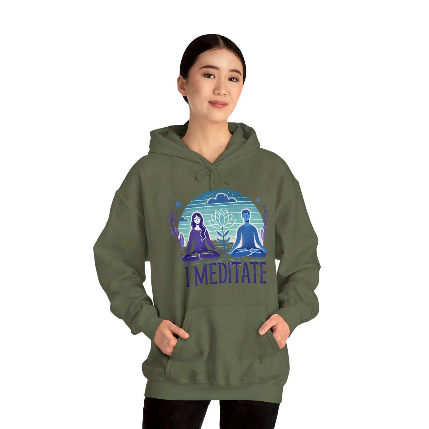 I Meditate Couples' Hoodie - My Higher Being