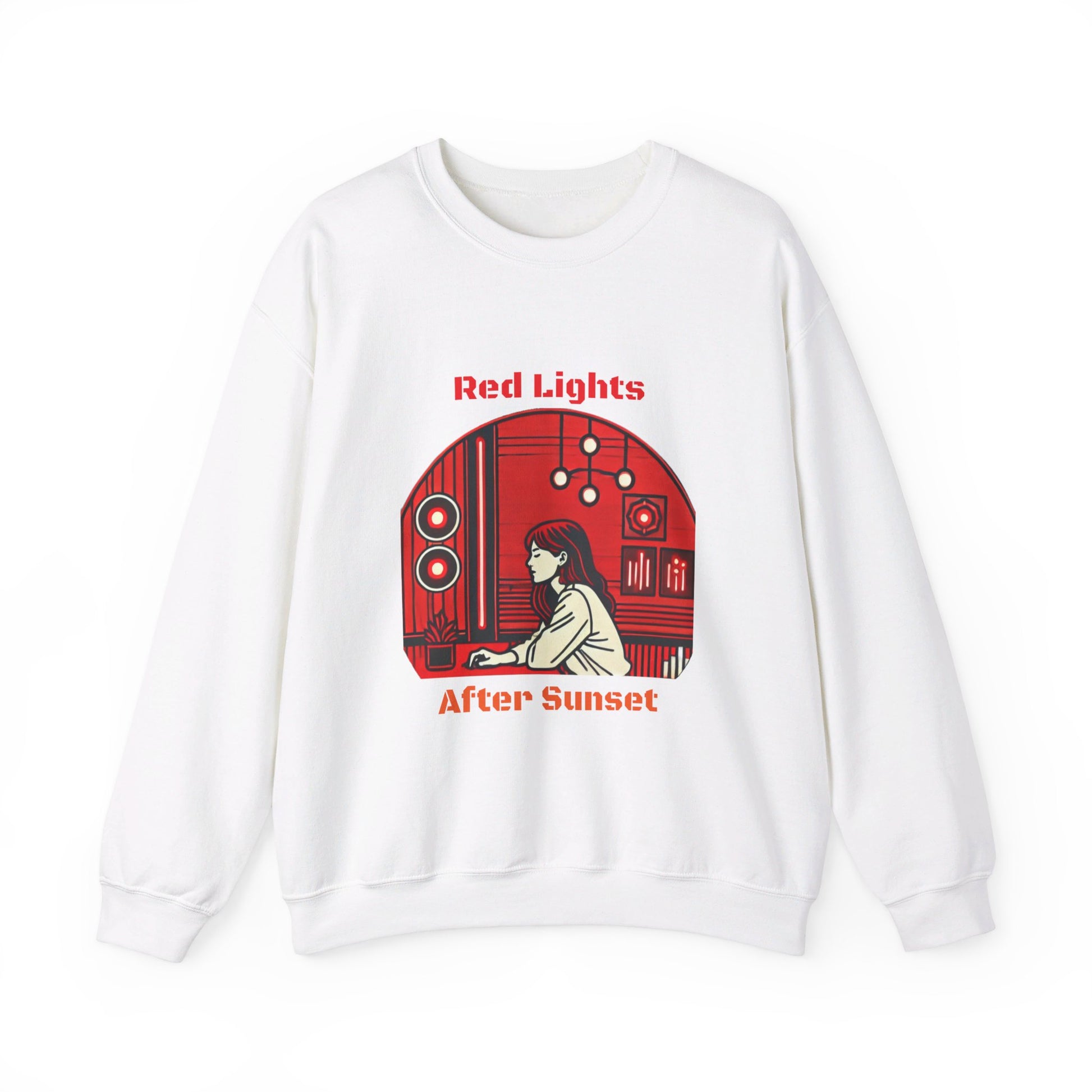 Red Lights After Sunset Woman's Sweatshirt - My Higher Being