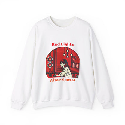 Red Lights After Sunset Woman's Sweatshirt - My Higher Being