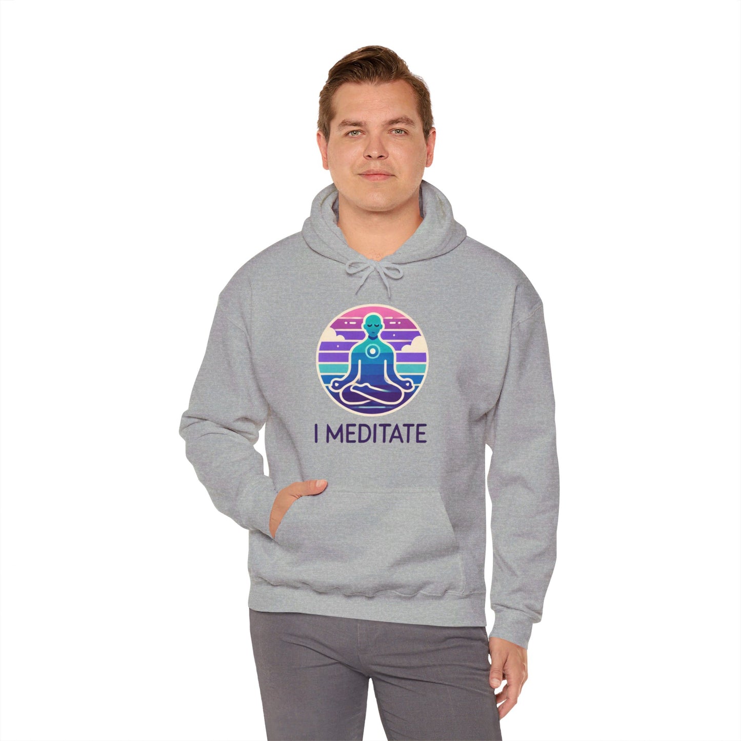 I Meditate Man's Sweatshirt - My Higher Being