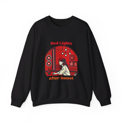 Red Lights After Sunset Woman's Sweatshirt - My Higher Being