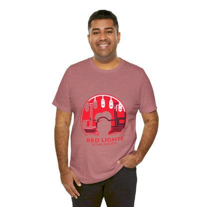 Red Lights After Sunset Man's Tee - My Higher Being