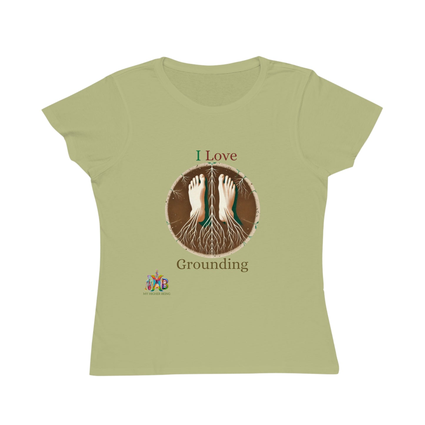 'I Love Grounding'_100% Organic Women's Classic T-Shirt - My Higher Being
