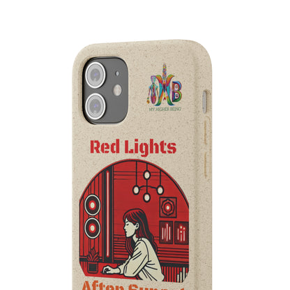 'Red Lights After Sunset'_Plastic Free Biodegradable Phone Case (MHB Edition) - My Higher Being