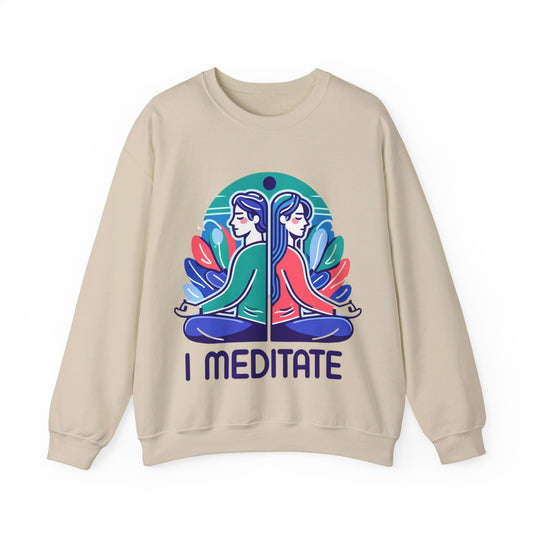 I Meditate Couples' Sweatshirt - My Higher Being