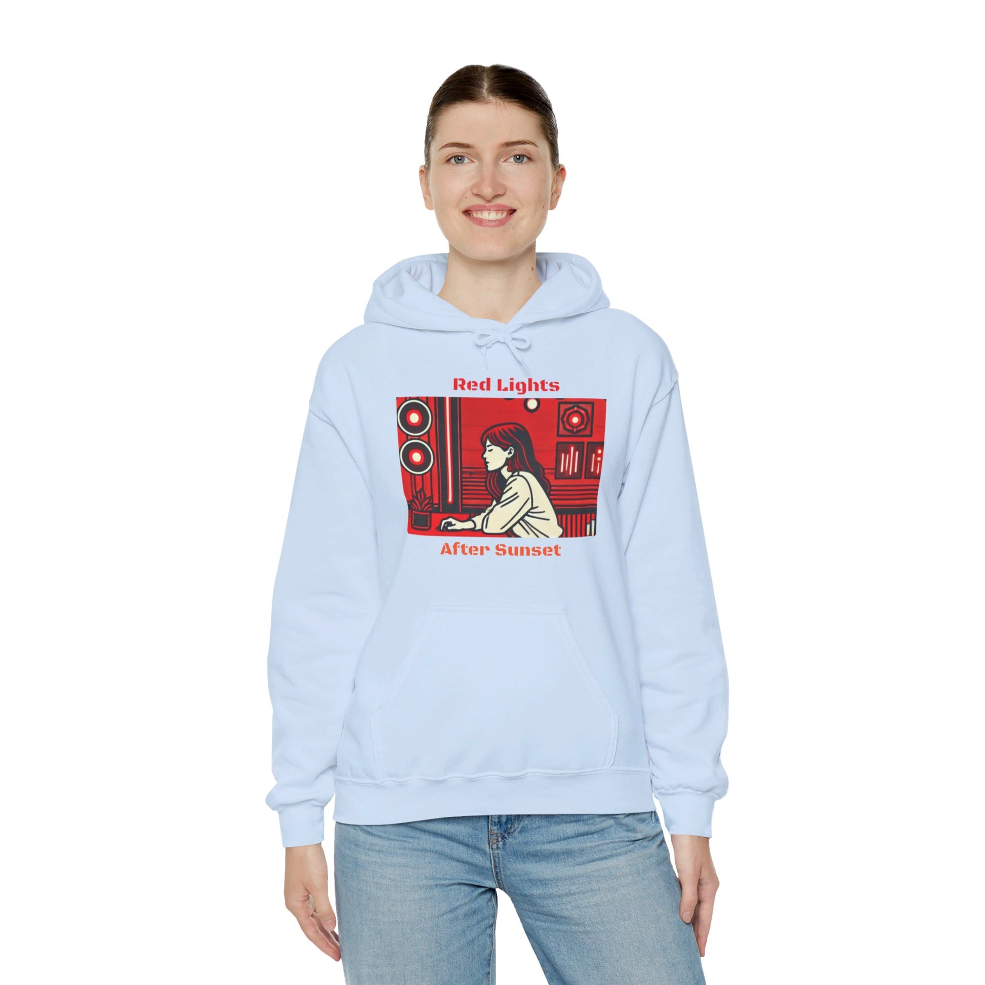 Red Lights After Sunset Woman's Hoodie - My Higher Being