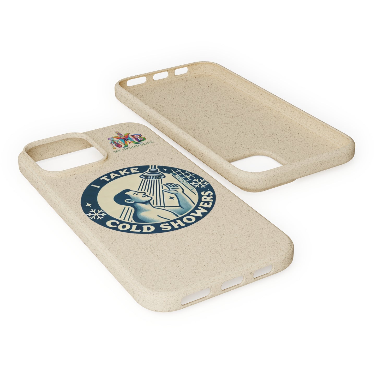 I Take Cold Showers — Plastic Free Biodegradable Phone Case — Design 2