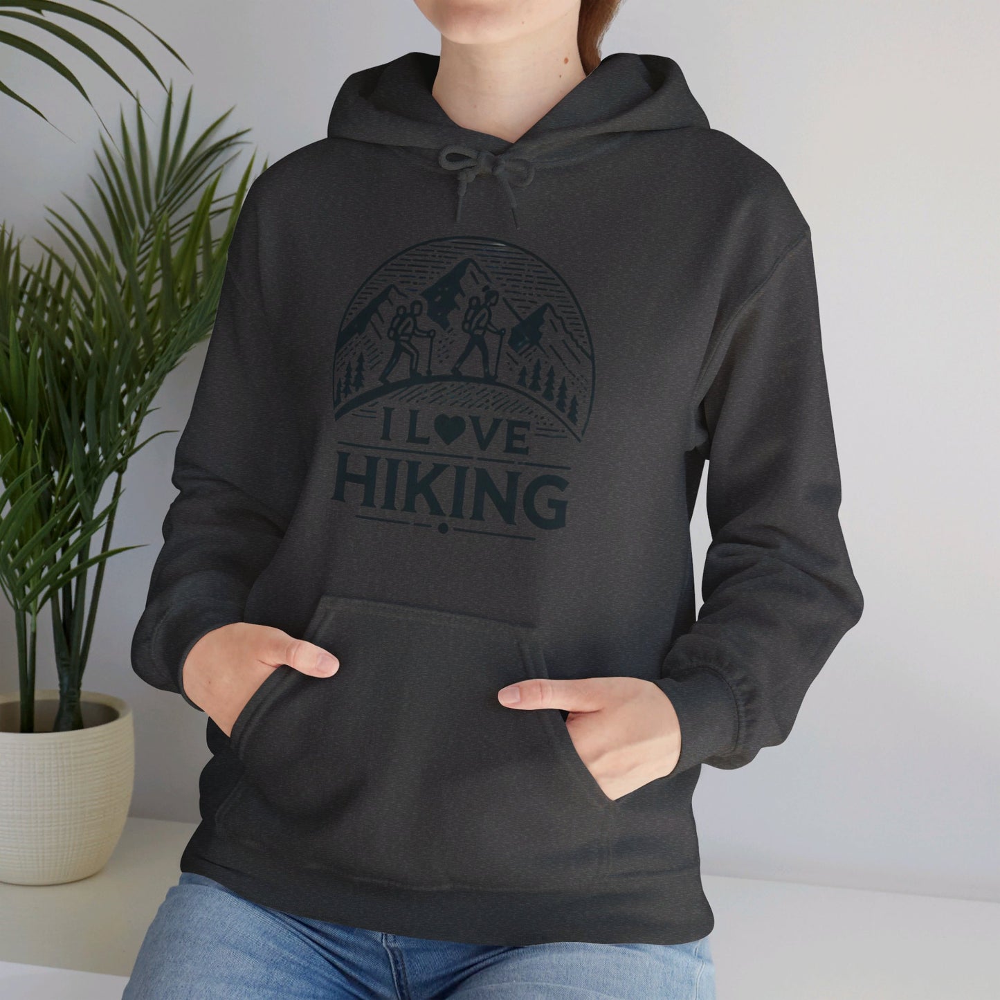 I Love Hiking Couples' Hoodie - My Higher Being