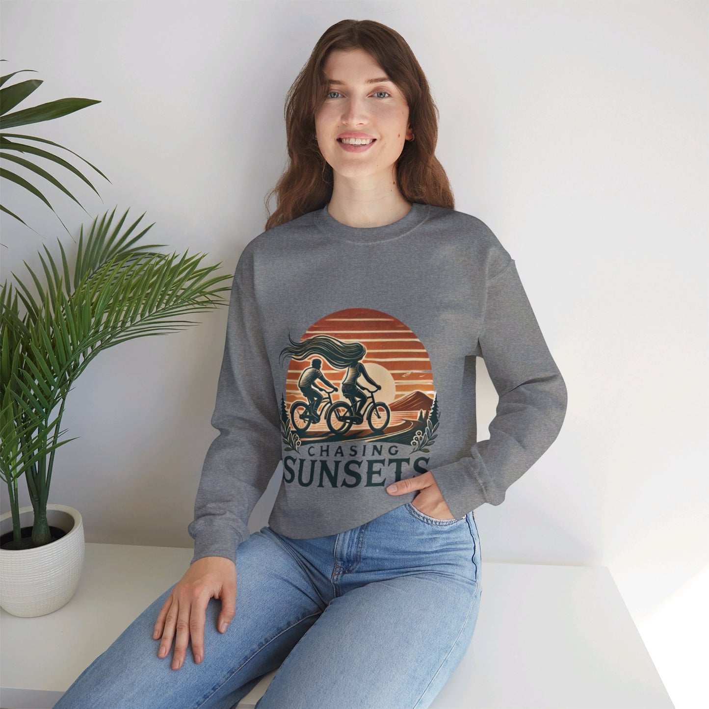 Chasing Sunsets Couples' Sweatshirt - My Higher Being