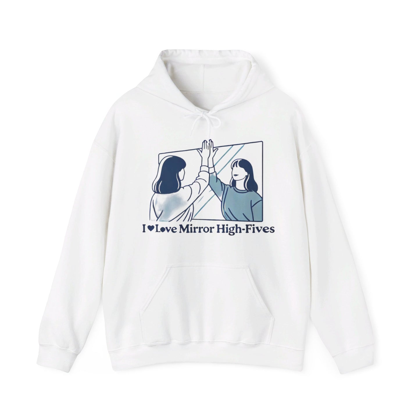 I Love Mirror High Fives Woman's Hoodie - My Higher Being