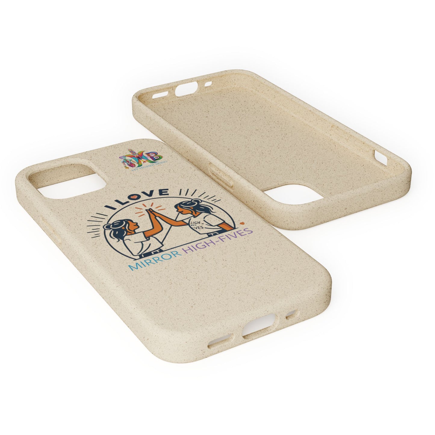 I Love Mirror High-Fives — Plastic Free Biodegradable Phone Case — MHB Edition