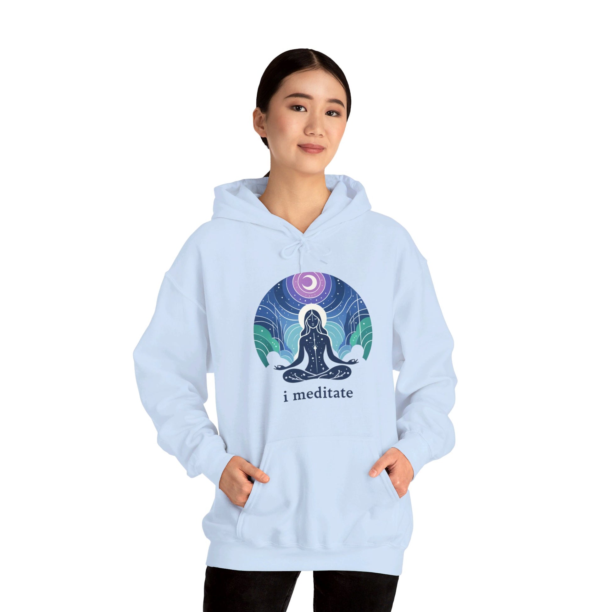 I Meditate Woman's Hoodie - My Higher Being