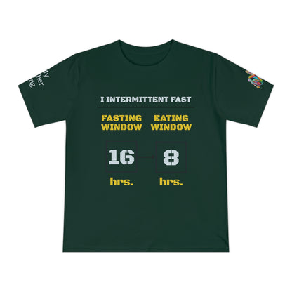 'I Intermittent Fast_16-8' (MHB EDITION)_100% Organic Cotton Unisex T-Shirt