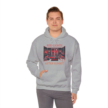 Red Lights After Sunset Couples' Hoodie - My Higher Being