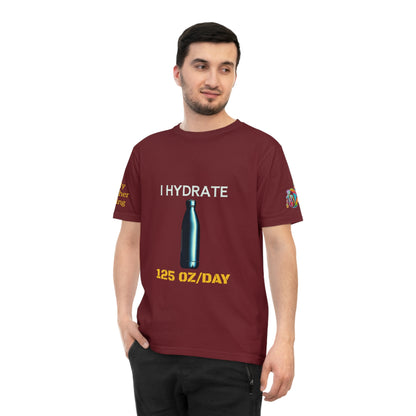 'I Hydrate 125 OZ/DAY' (MHB EDITION)_100% Organic Cotton T-Shirt