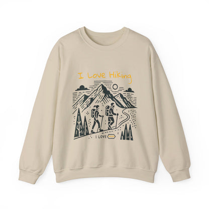 I Love Hiking Couples' Sweatshirt - My Higher Being