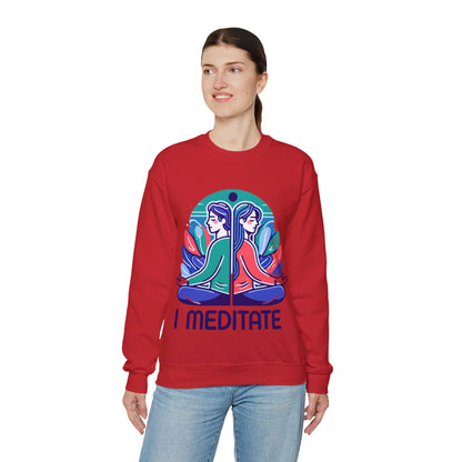 I Meditate Couples' Sweatshirt - My Higher Being