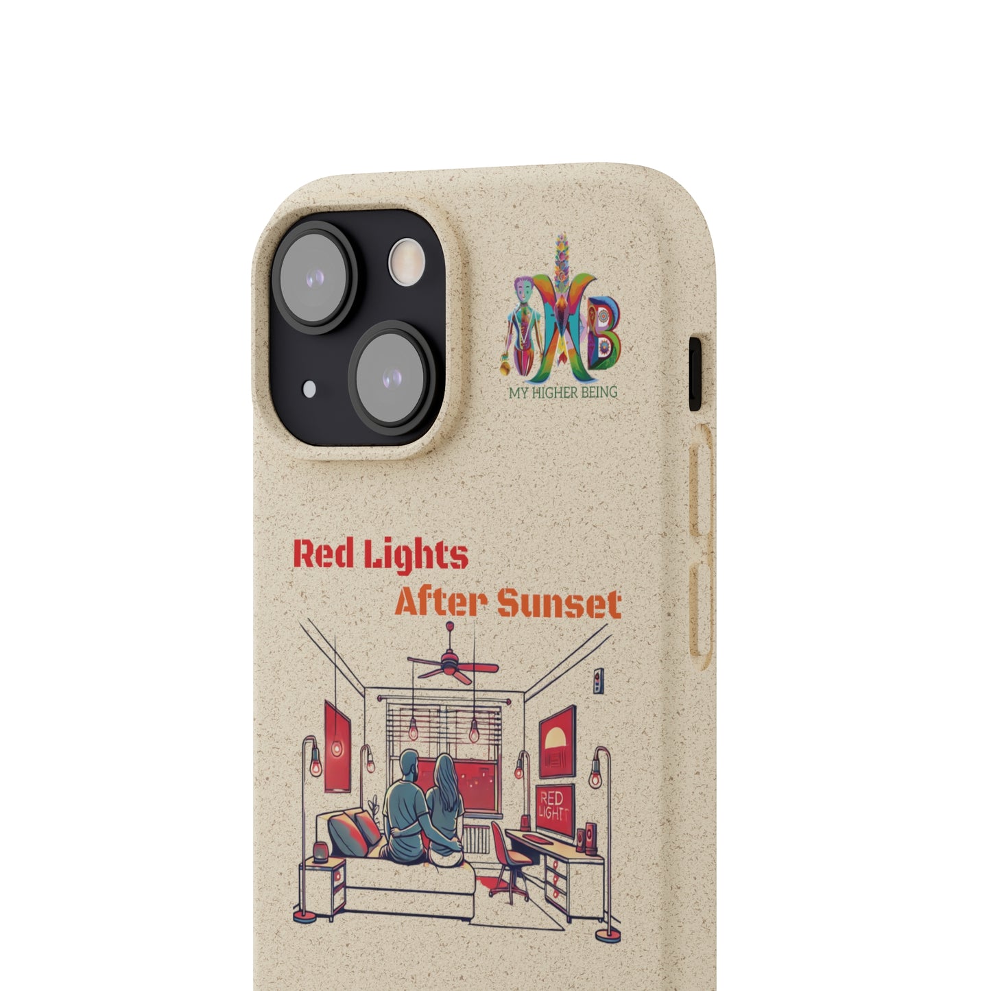 'Red Lights After Sunset'_Plastic Free Biodegradable Phone Case (MHB Edition) - My Higher Being