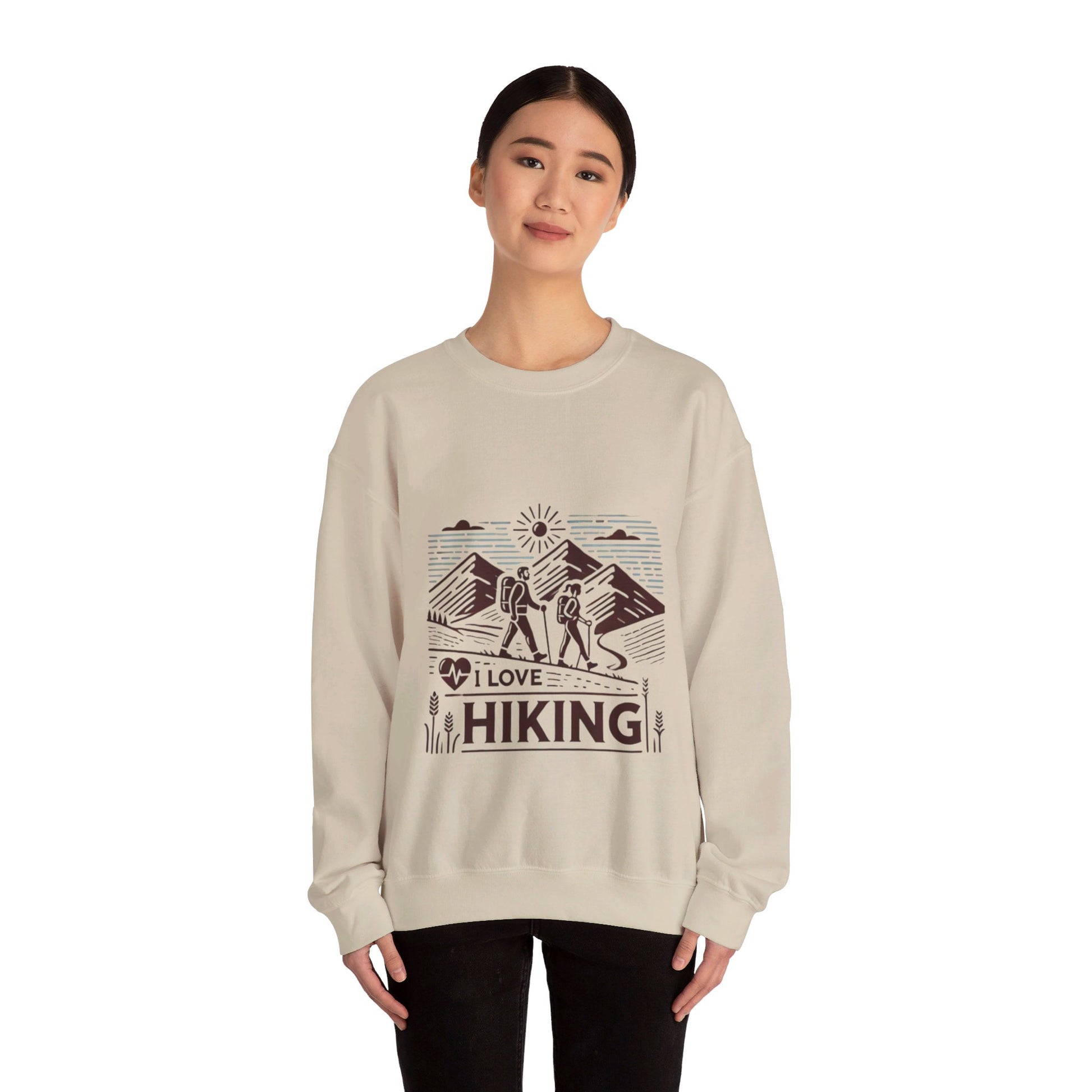 I Love Hiking Couples' Sweatshirt - My Higher Being