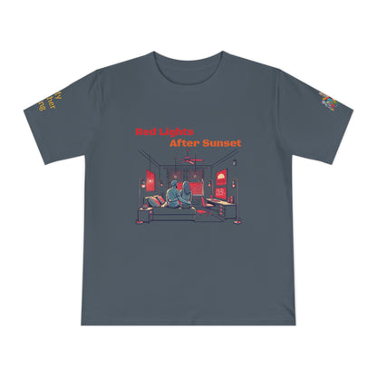 'Red Lights After Sunset' (MHB EDITION)_100% Organic Cotton T-Shirt - My Higher Being