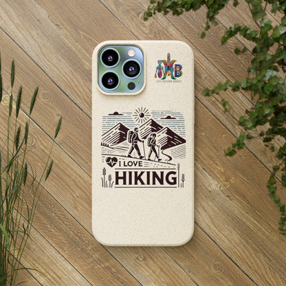 'I Love Hiking'_Plastic Free Biodegradable Phone Case (MHB Edition) - My Higher Being