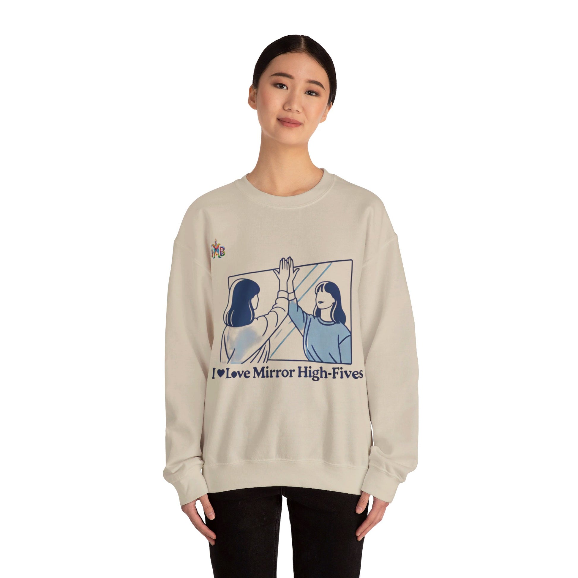 I Love Mirror High Fives Woman's Sweatshirt - My Higher Being