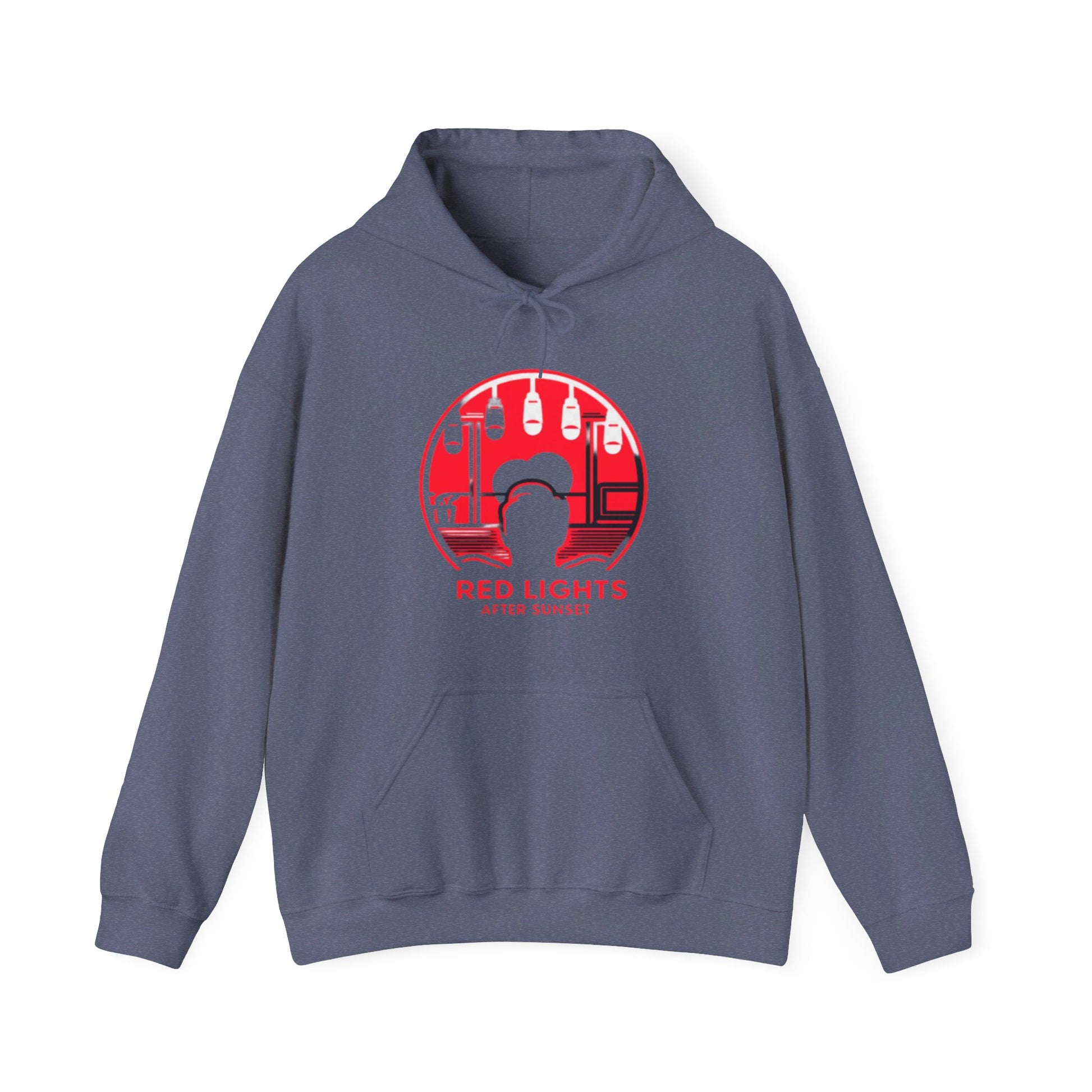 Red Lights After Sunset Man's Hoodie - My Higher Being