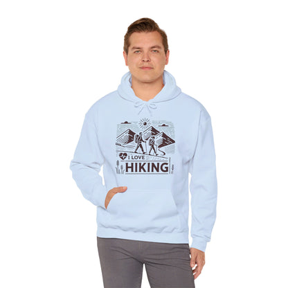 I Love Hiking Couples' Hoodie - My Higher Being