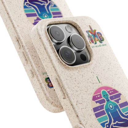 I Meditate — Plastic Free Biodegradable Phone Case — Design 4