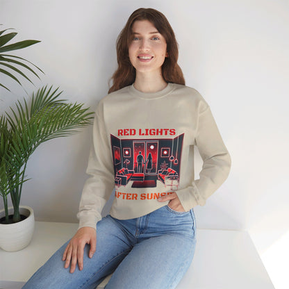 Red Lights After Sunset Sweatshirt - My Higher Being