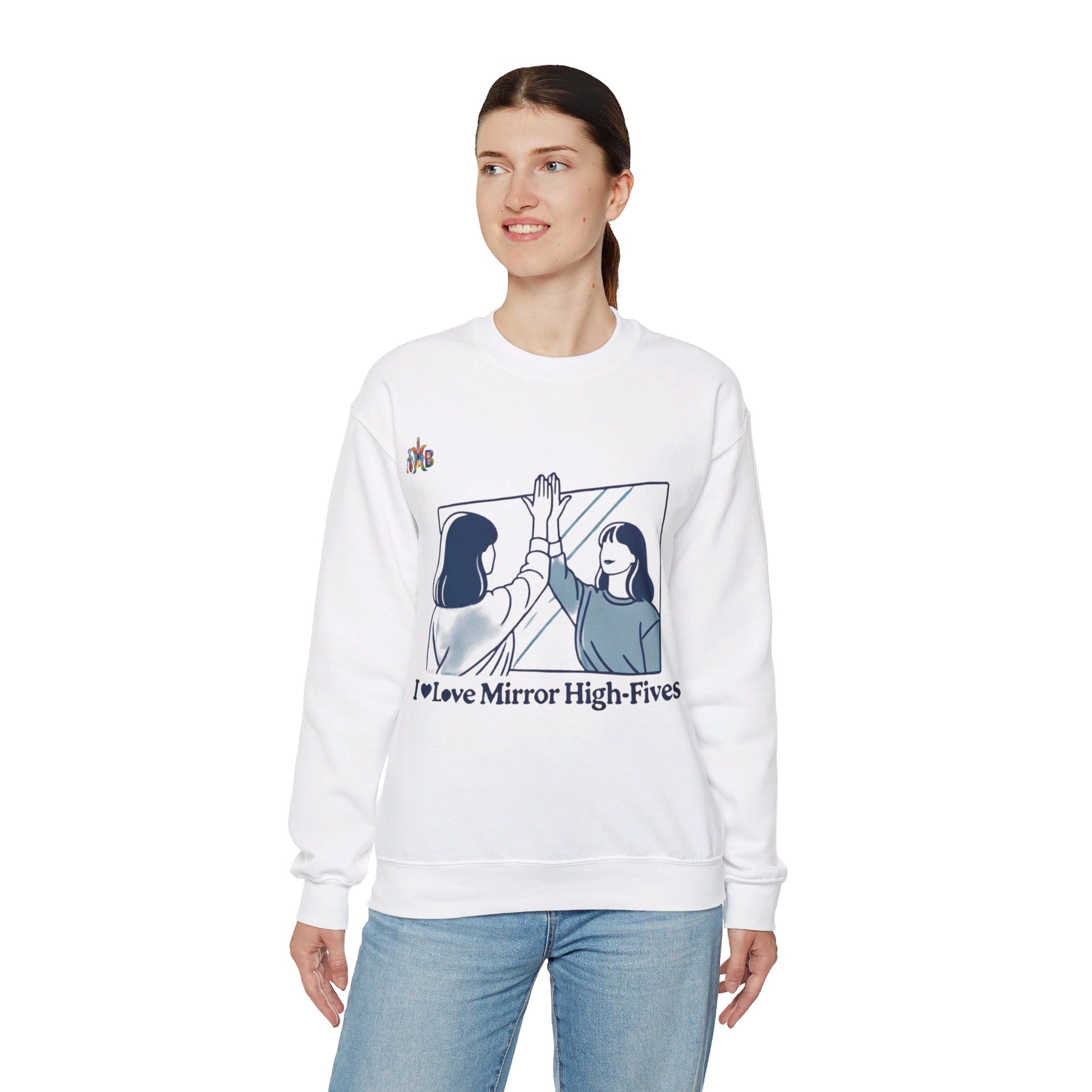 I Love Mirror High Fives Woman's Sweatshirt - My Higher Being