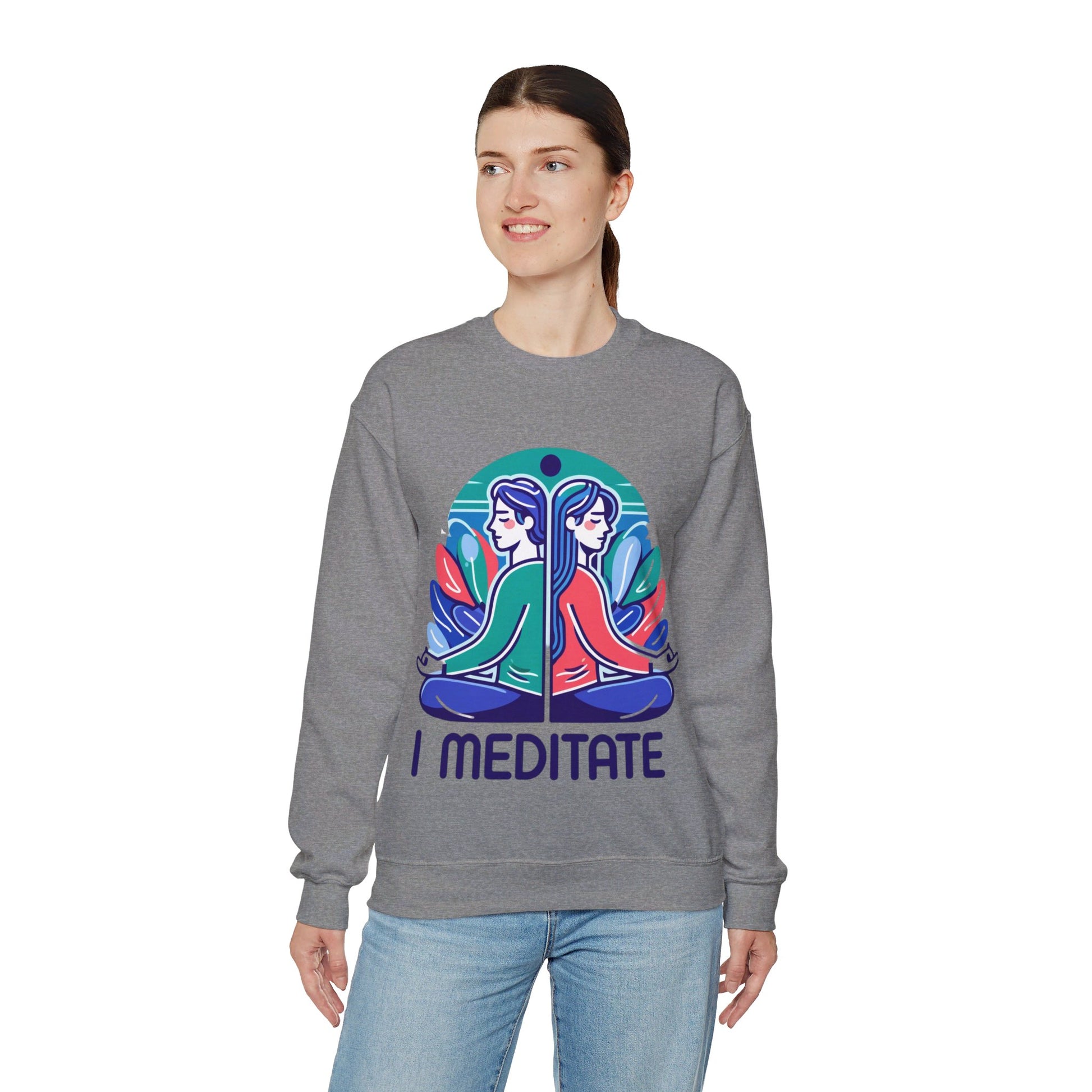 I Meditate Couples' Sweatshirt - My Higher Being