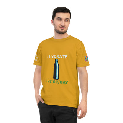'I Hydrate 125 OZ/DAY' (MHB EDITION)_100% Organic Cotton T-Shirt