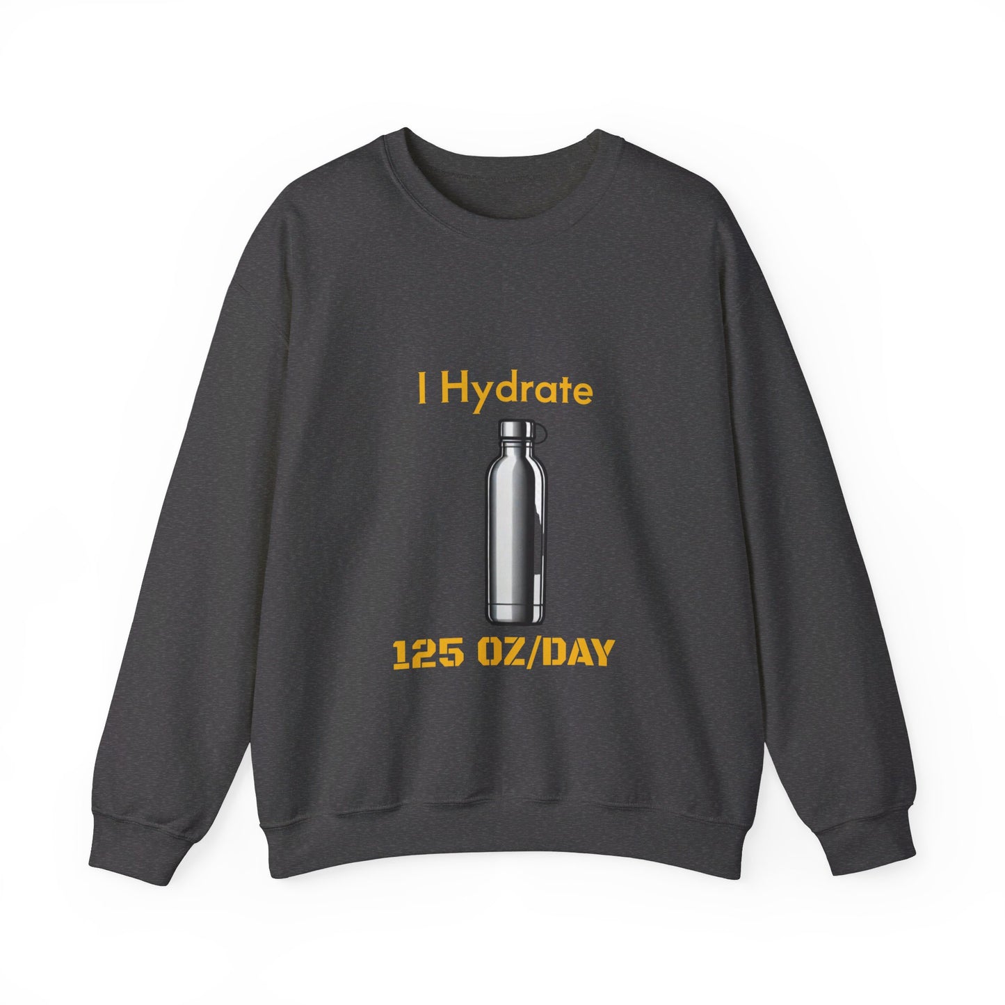 I Hydrate Man's Sweatshirt_125 oz/day - My Higher Being