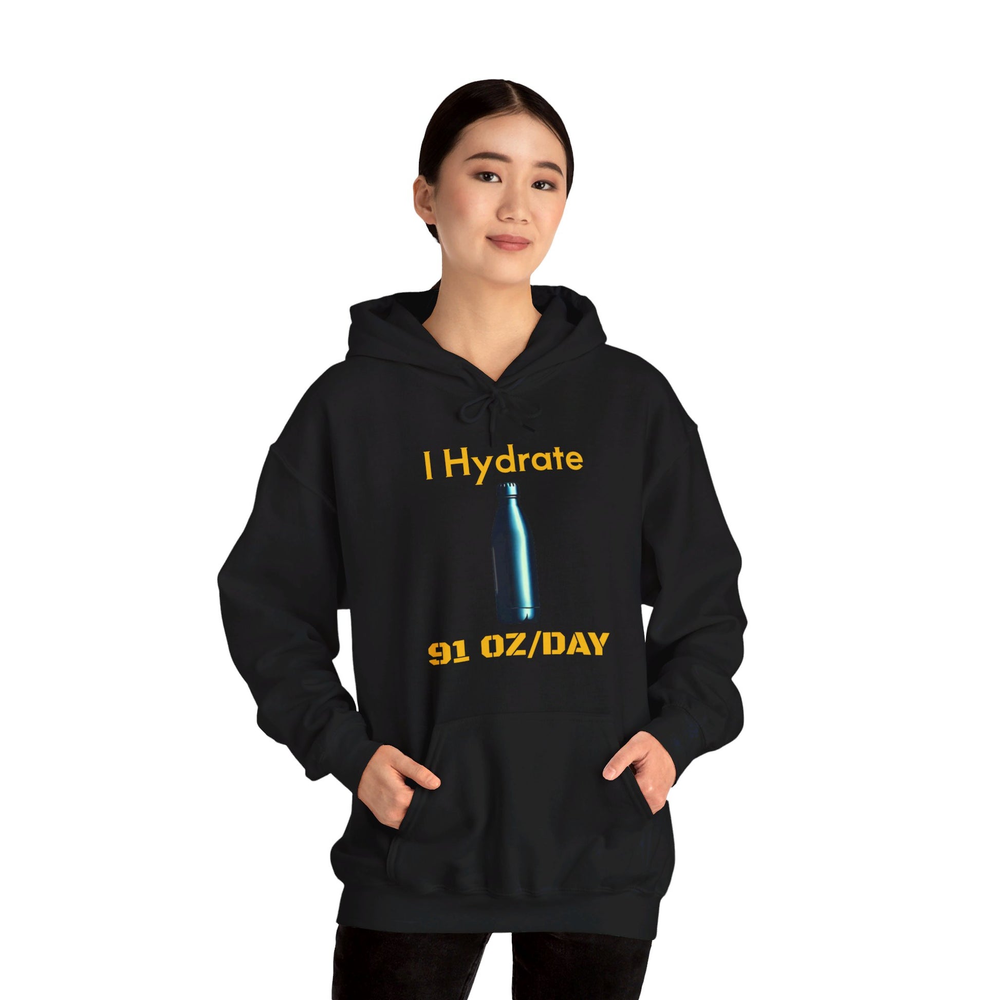 I Hydrate Woman's Hoodie_91 oz/day - My Higher Being