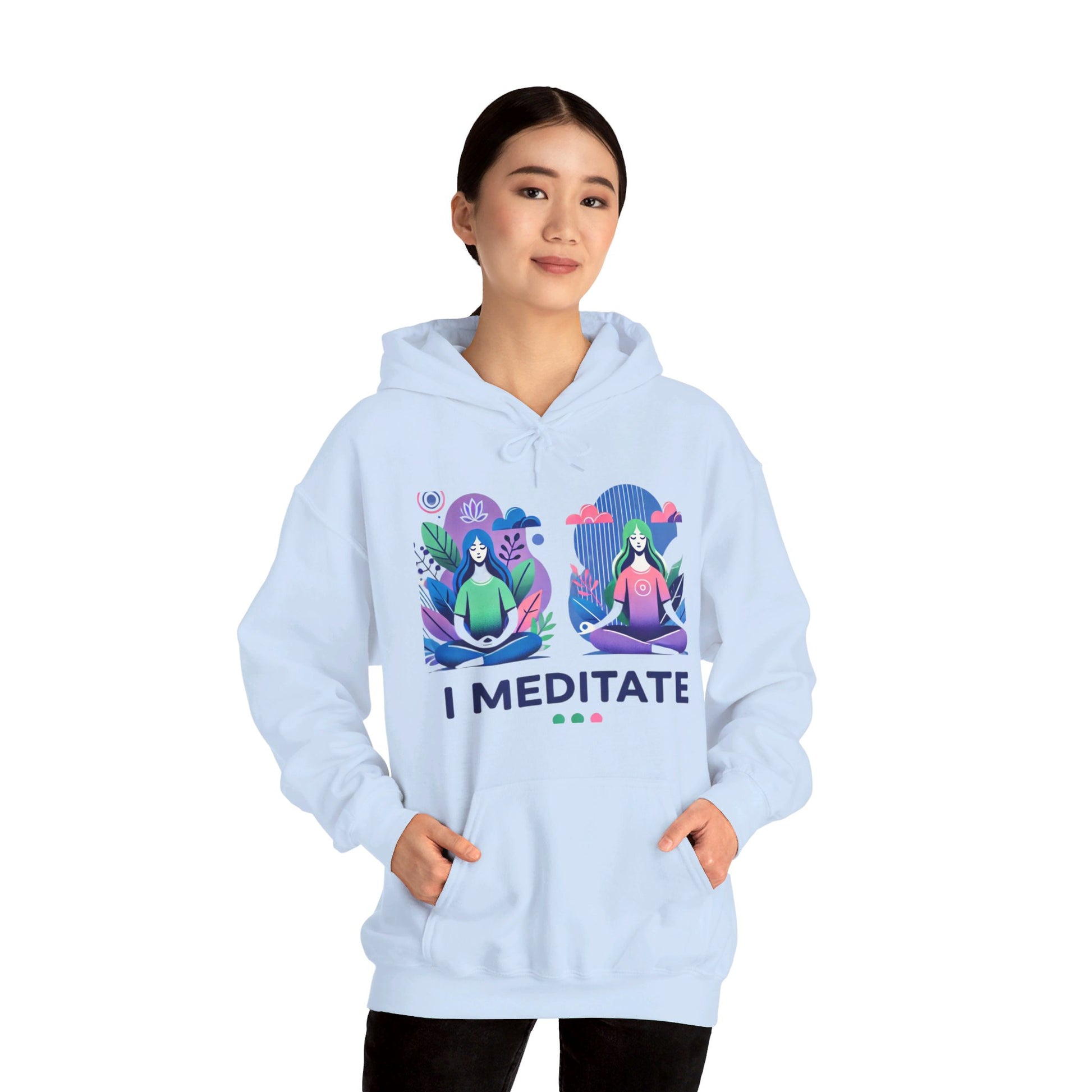 I Meditate Female Double Woman's Hoodie - My Higher Being