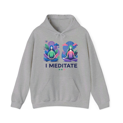 I Meditate Female Double Woman's Hoodie - My Higher Being