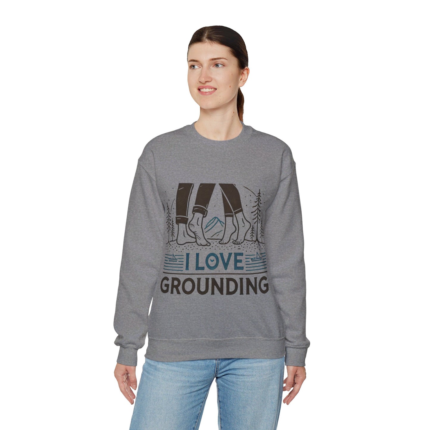 I Love Grounding Couples' Sweatshirt - My Higher Being