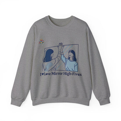 I Love Mirror High Fives Woman's Sweatshirt - My Higher Being