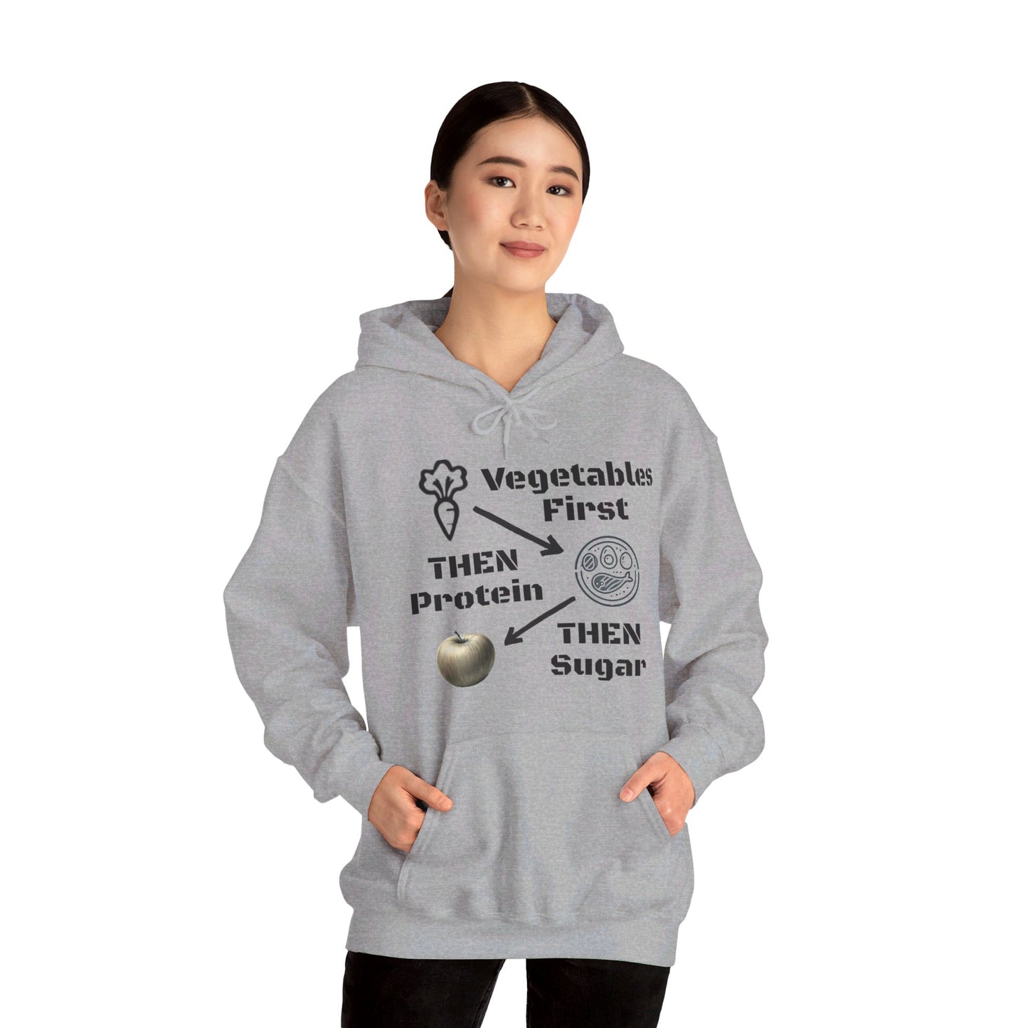 Vegetables First Hoodie - My Higher Being