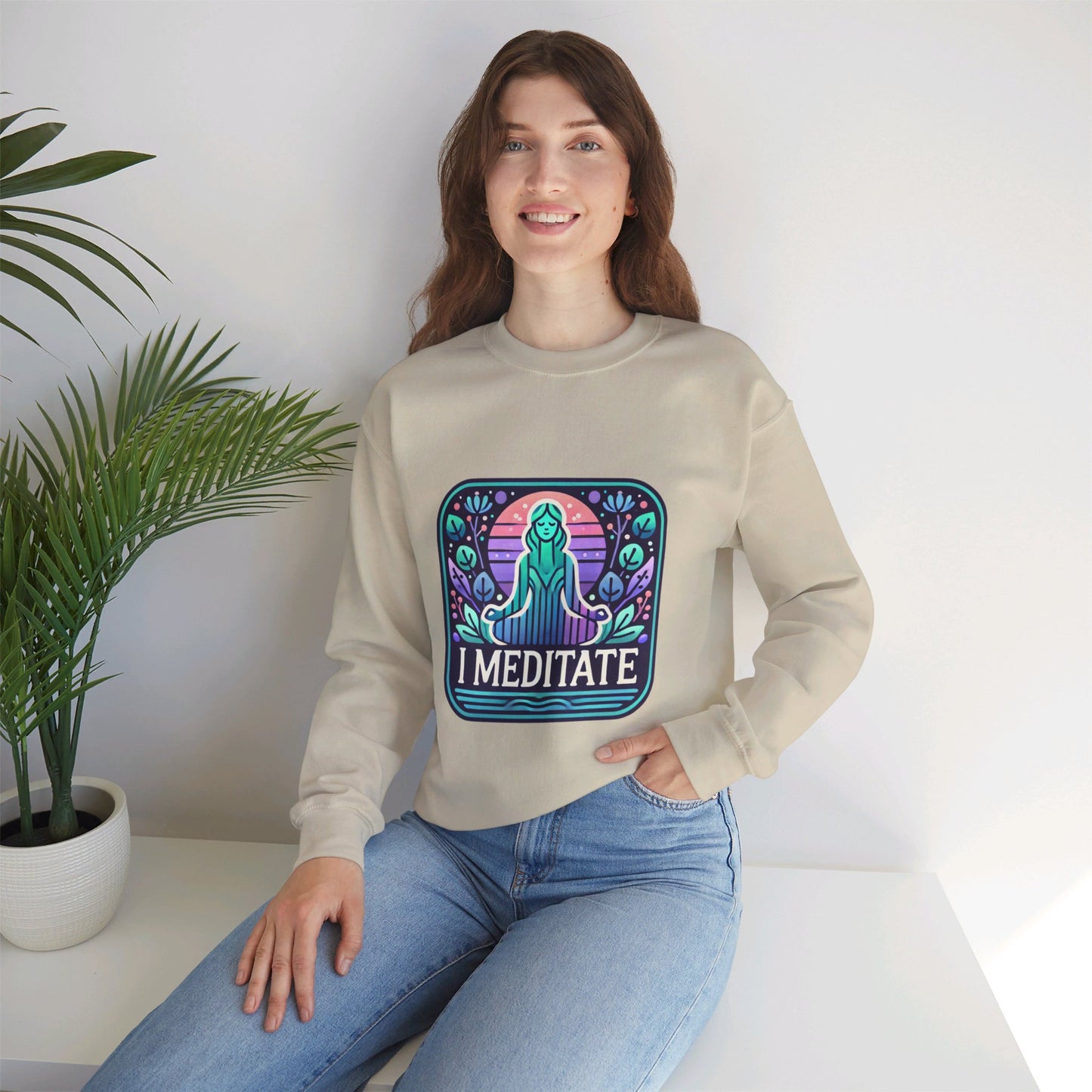 I Meditate Woman's Sweatshirt - My Higher Being