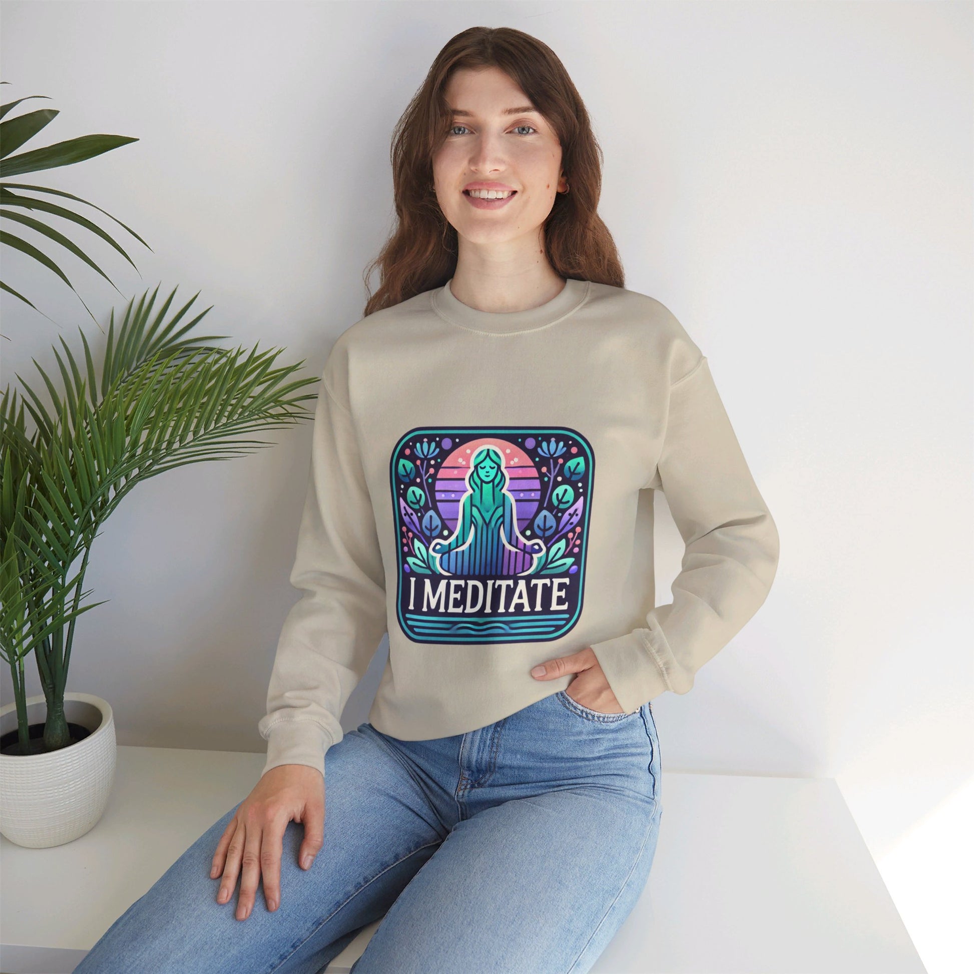 I Meditate Woman's Sweatshirt - My Higher Being