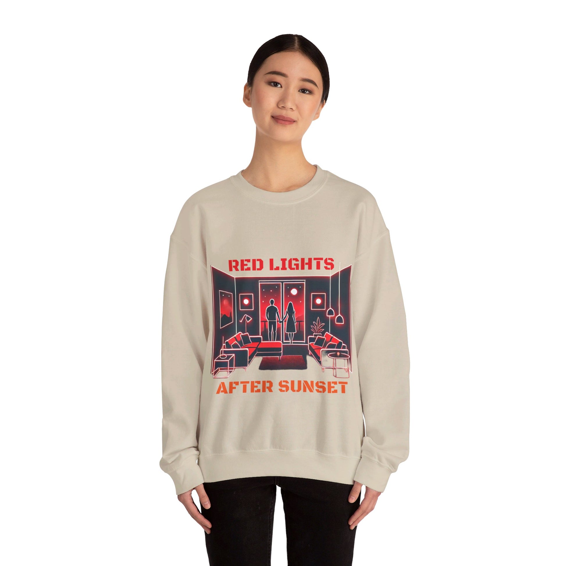 Red Lights After Sunset Sweatshirt - My Higher Being