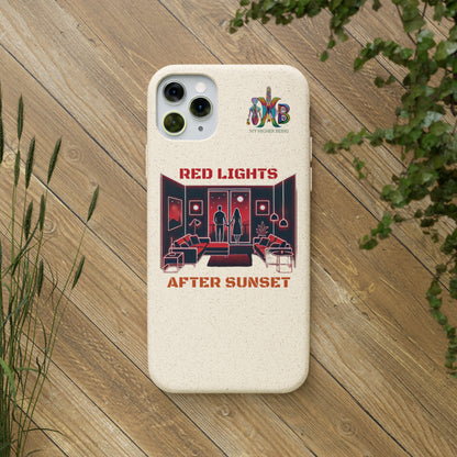 'Red Lights After Sunset'_Plastic Free Biodegradable Phone Case (MHB Edition) - My Higher Being