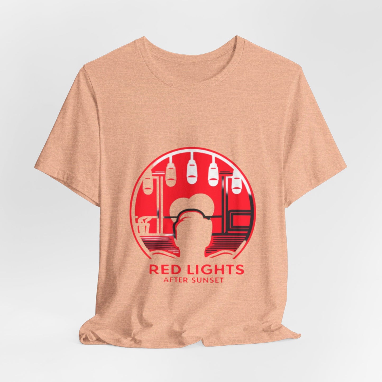 Red Lights After Sunset Man's Tee - My Higher Being